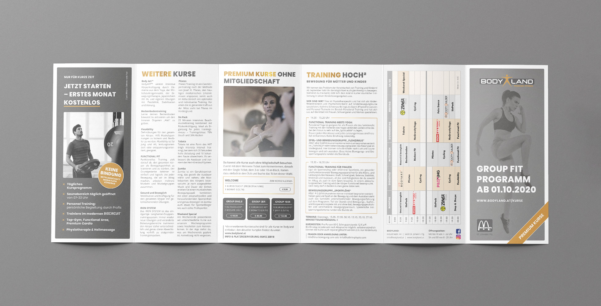 Folder Fitness Agentur Tintifax, Werbeagentur im Pongau