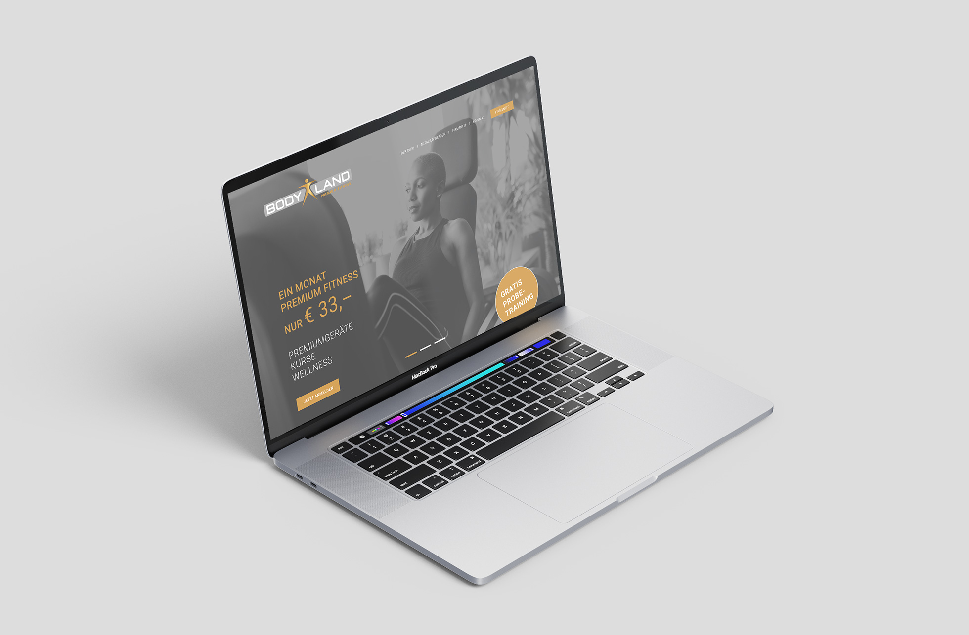 Moderne fitness Website